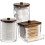 Apothecary Jar Set – 12oz & 7oz Plastic Storage Jars with 1