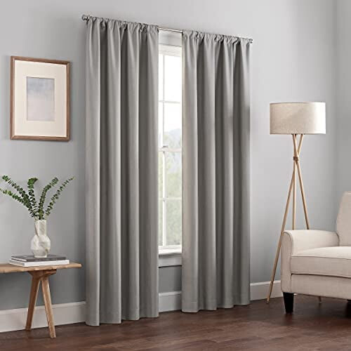 Modern Blackout Thermal Curtain Panel, 42 x 63 in, Grey