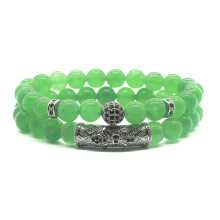Schwarzes Obsidian-Armband, 8 mm Perlen, dehnbar, Chakra-Schutzarmband für Damen und Herren – steht für Glück, Wohlstand und Zufriedenheit