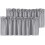 Grå mikrofiberfönsterkappor 132 x 43 cm, 4-pack 1