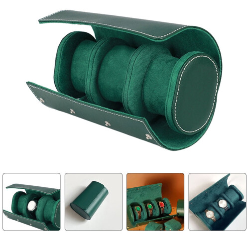 Single Watch Roll Case Pu Leather 1Pcs 7.3X5.3In