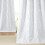 Microfiber Blackout Curtains 52x84 in, Silver Foil Wave 1