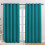 Πάνελ κουρτινών συσκότισης Peacock Teal (70x84", σετ 2 τεμαχίων) – Θερμομονωτικά, με 1