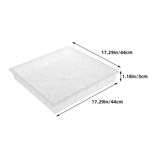 Concrete paver mold white PP 2 pcs 1