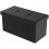 Storage Ottoman Faux Leather 30 Inch Black 6
