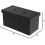 Storage Ottoman Faux Leather 30 Inch Black 8