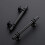 Matte Black Cabinet Pulls 5 Pack – 127mm Length, 76mm 2
