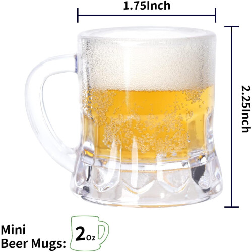 Mini plastölmuggar 2oz 1