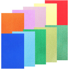 Papier Pailleté A4 Eva Couleurs Vives Pour