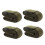FRCOLOR 4 Pcs Adjustable Cargo Tie down Strap Small Size Straps Trunk 4