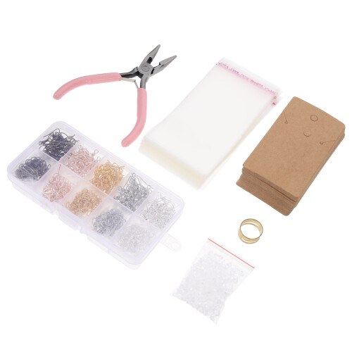 Complet Boucles D'oreilles DIY Multicolores Avec Cartes