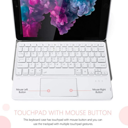 Capa com teclado touchpad retroiluminado compatível com Galaxy Tab S4 10.5" (SM-T830/T835/T837) 2
