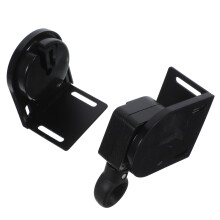 2Sets Lightweight Black Metal Roller Blind Fittings for Home Use