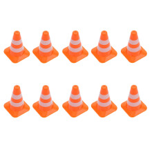 20Pièces Mini Cônes De Circulation Plastique Orange Jouets Educatifs