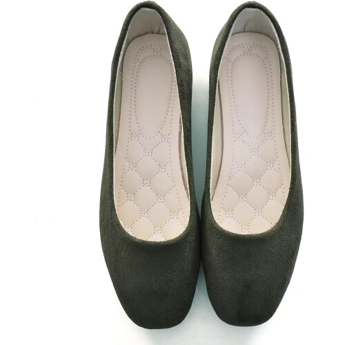 Bailarinas de mujer con punta cuadrada, sin cordones, cómodas. 1