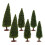30Pcs Miniature Trees Green Plastic Pine for Train Diorama Scenery DIY 1