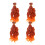 12Pièces Perruques Orange Bouclées Durable Décoration Pour Poupées DIY 1