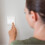 Schroefloze dubbele lichtschakelaar afdekplaat wit, 2 stuks 4