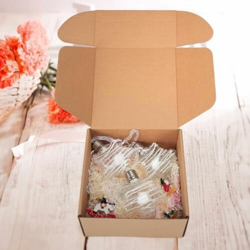 Caixas de envio tamanho médio, azuis brilhantes, 11,4 x 8,9 x 3,9 polegadas (pacote com 6) 2