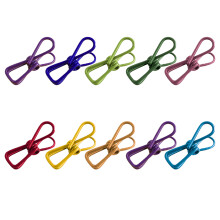 100Pcs Assorted Color Clothespins Metal Clips Windproof