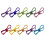 100Pcs Assorted Color Clothespins Metal Clips Windproof 1