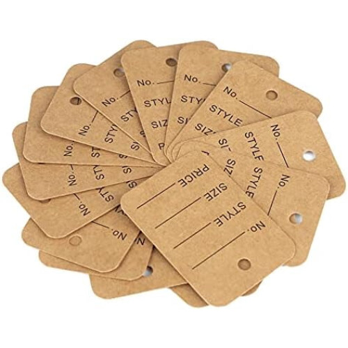 1000 st vita prislappar 5x3,5 cm 2