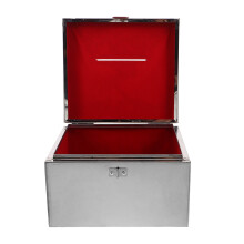 2Pcs Silver Money Saving Jar - Unbreakable Stainless Steel Cash Box