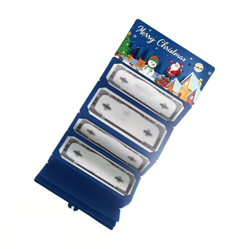 Weihnachtsgeschenkkurumschlag mit 10 Fächern 1