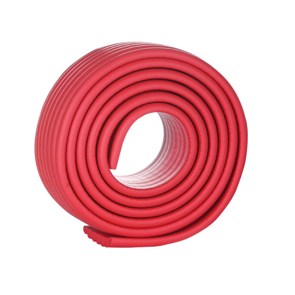 Solustre 2Pcs Red W-Shaped Table Corner Protectors Thick Foam Anti-Collision