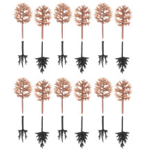 348Pcs Miniature Plastic Trees Assorted Colors for DIY Model Landscape