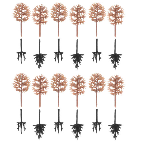 348Pcs Miniature Plastic Trees Assorted Colors for DIY Model Landscape