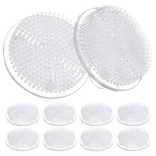 20Pcs Round Transparent Flower Frog with Stable Suction for Vase Decor