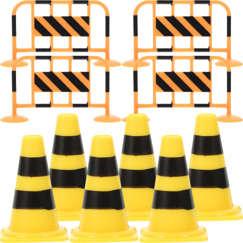 2Sets Lightweight Mini Traffic Cone Toys Educational Kids Gift