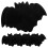 18Pcs Halloween Bat Placemat Set Felt Tableware Mats Home Dinner Mats 1