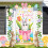 Oster-Türvorhang mit Hasen- und Eiermotiv, Polyester, 180 x 90 cm 5
