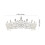 Coroa para Noiva com Strass - Pacote com 1 unidade - 16,29 x 5,89 x 2,75 polegadas 3