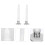Candele a LED tremolanti ONONA, argento, 2 pezzi 4