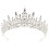 Coroa para Noiva com Strass - Pacote com 1 unidade - 16,29 x 5,89 x 2,75 polegadas 6