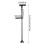 LED Smart Walking Cane Adjustable Foldable 4-Prong 3