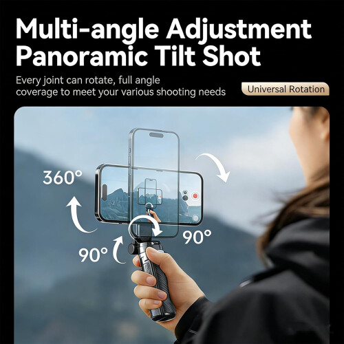 Stick magnetic pentru selfie cu telecomandă Bluetooth, pachet de 2 2
