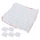 6-pack vita muslin diskhanddukar, 12-lagers bomull 5