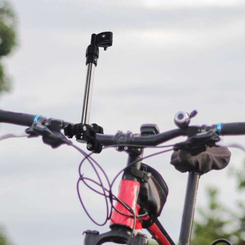 OUNONA Sammenklappelig Cykelparaplyholder – Rustfrit Stål 1