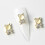 Nagelversieringenset van legering – 10 stuks, diverse vormen 5