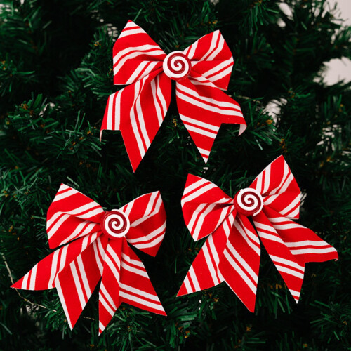 stuks rode en witte kerststrikken, 14 x 16 cm 1