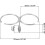 Marine316 Dobbel koppholder i rustfritt stål 3,5 tommer 6