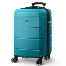 LUGG 20 Inch Jetset Lightweight Travel Carry On Suitcase, 55 x 35 x 23 cm, 37L, Teal