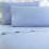 Drap-housse en flanelle de coton, format Queen, poches profondes, bleu clair 3