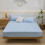 Drap-housse en flanelle de coton, format Queen, poches profondes, bleu clair 4