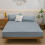 Drap-housse en flanelle de coton, format Queen, poches profondes, bleu clair 7