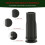 Socle de support pour sapin de Noël noir, 6 pièces 6
